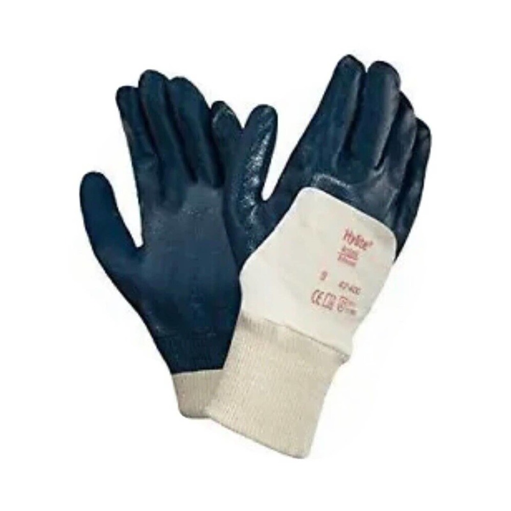 6 Pair ANSELL Hylite 47-400 Fully Nitrile Coated‎ Gloves, Size 7 Small, NEW